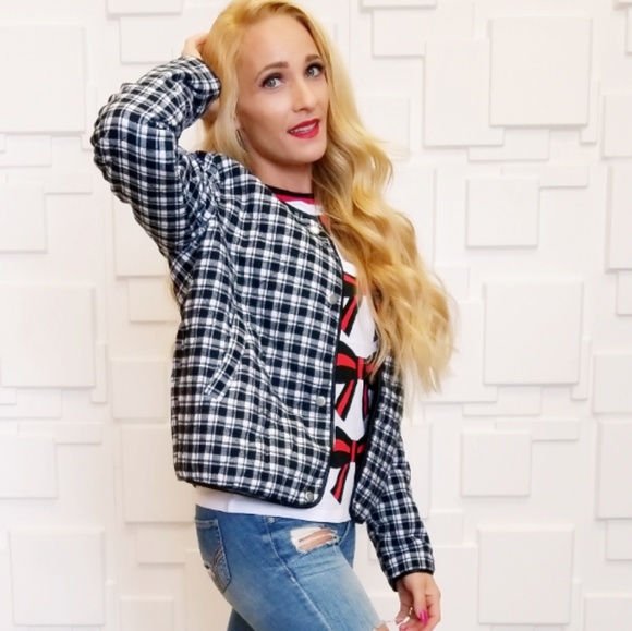 Plaid Print Jacket - Picture 4 of 4